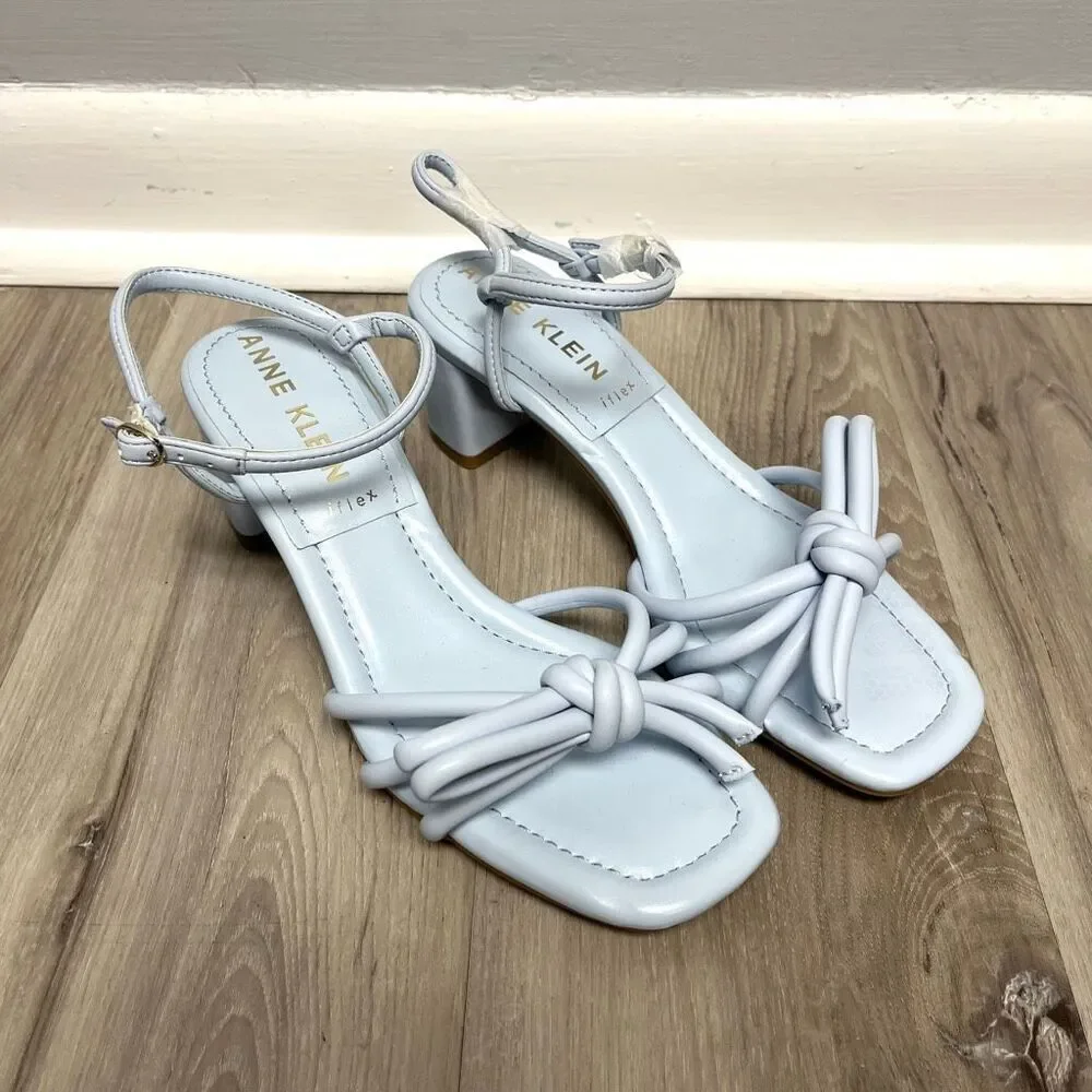 Anne Klein Sandals Women’s 6.5 Kelsi Light Blue Strappy‎ Heeled NWT